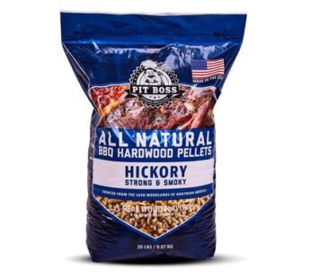 Pit Boss 100% All-Natural Hardwood Hickory BBQ Grilling Pellets, 20 Pound Bag