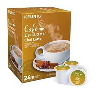 Café Escapes Chai Latte, Single-Serve Keurig K-Cup Pods, 12 Count (Pack of 6)