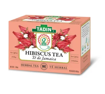 Tadin Herb & Tea Co. Hibiscus Herbal Tea, Caffeine Free, 24 Tea Bags