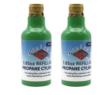 Flame King 2-Pack Eco Friendly 1/4 lb Refillable Mini Propane Tank Cylinder