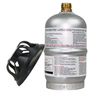 Flame King Eco Friendly Sustainable 1lb Aluminum Refillable Propane Tank LP Cylinder