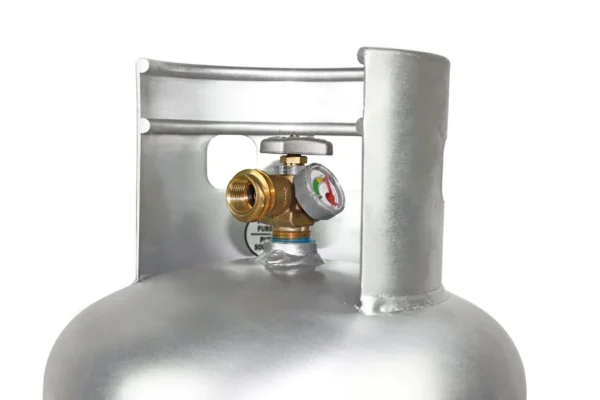 Flame King Lightweight 30lb Aluminum Propane Tank Cylinder Gauge and OPD Valve - Image 8