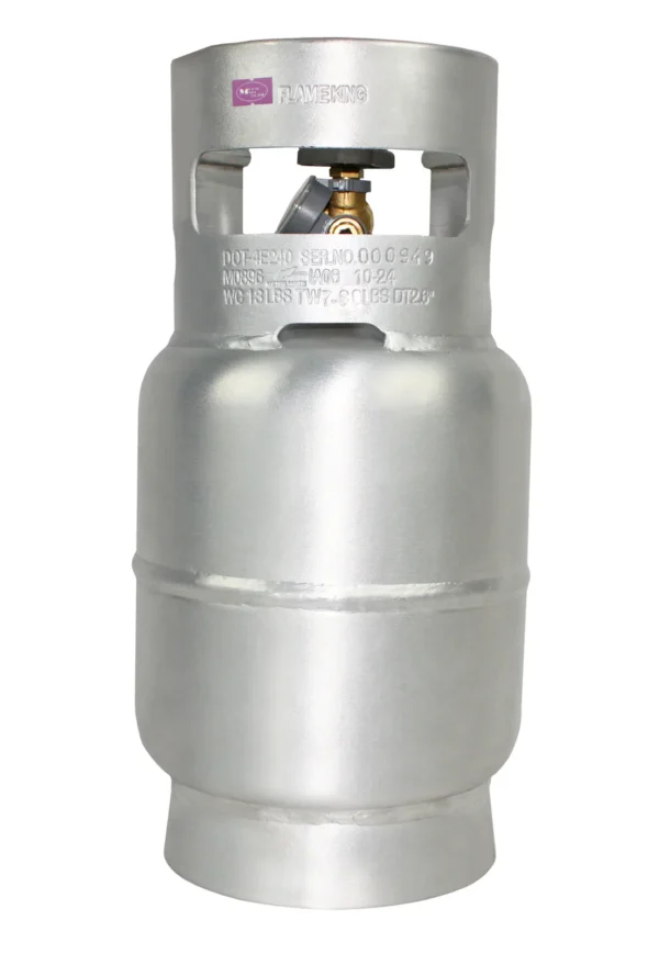 Flame King Lightweight 5lb Aluminum Propane Tank LP Cylinder with OPD & Gauge - Image 11