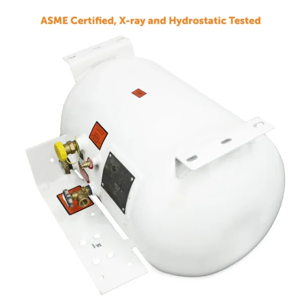 Flame King 20.3 gal ASME RV Trailer Propane Tank Cylinder with Mount Brackets - Image 3