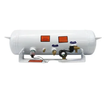 Flame King 5.9 Gallon ASME RV Trailer Propane Tank with Remote Valves & Solenoid