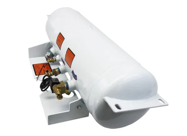 Flame King 5.9 Gallon ASME RV Trailer Propane Tank with Remote Valves & Solenoid - Image 3