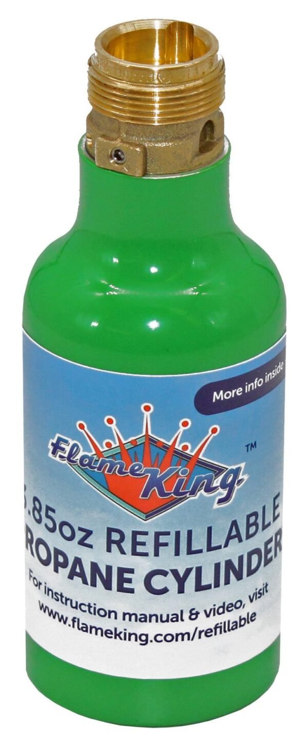Flame King Eco Friendly 1/4 lb Refillable Mini Propane Tank Cylinder - Image 5