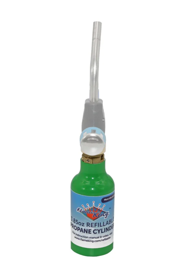 Flame King 2-Pack Eco Friendly 1/4 lb Refillable Mini Propane Tank Cylinder - Image 8