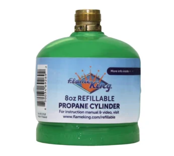 Flame King Eco Friendly Sustainable 8oz 1/2lb Refillable Propane Tank LP Cylinder