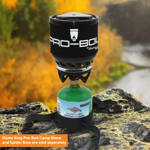Flame King Eco Friendly Sustainable 8oz 1/2lb Refillable Propane Tank LP Cylinder - Image 2
